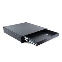 2RU Sliding Keyboard Shelf with Mouse Tray | Fits 19-Inch Racks | Durable Steel Construction | Smooth Sliding Mechanism | by SERVEREDGE