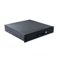 2RU Lockable Rack Drawer | Key Lock Mechanism | Steel Construction | Fits 19-Inch Racks | by SERVEREDGE