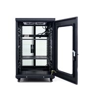 Server Rack Cabinet 18RU | 1000kg Load Capacity | Locking Glass Door & Mesh Door | by SERVEREDGE