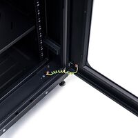 Server Rack Cabinet 18RU | 1000kg Load Capacity | Lockable Castors & Grounding System | by SERVEREDGE