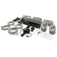 4-Port Dual Monitors DVI USB KVM Switch | Audio & Mic Support | Includes Cables | by SERVEREDGE