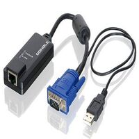 Serveredge USB CAT5e/CAT6 Dongle | VGA & USB Interfaces | Exclusive for KVM Switches | by SERVEREDGE