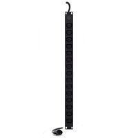 Vertical 15 Port PDU | IEC C13 Outputs | 10A 240V Rated | 2m Cable | by SERVEREDGE