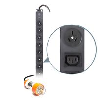 20 Port Vertical PDU | 10 AUS GPO & 10 IEC C13 Outputs | 20A, 240V | by SERVEREDGE