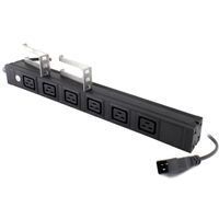 6 Port IEC PDU | 6 IEC C19 Outputs | Rack Mount Power Distribution | by SERVEREDGE