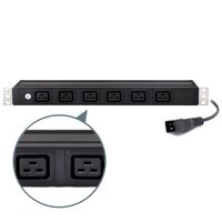 6 Port IEC PDU | 6 IEC C19 Outputs | Rack Mount Power Distribution | by SERVEREDGE
