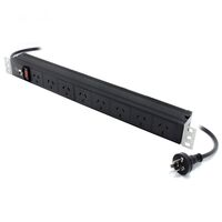 8 Port PDU Power Distribution Unit | 2m Cable Length | 10A Rated | 3 Pin AUS GPO Outputs | by SERVEREDGE