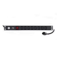 Basic 8 Port IEC PDU | 8 IEC C13 Outputs | Rack Mountable | 10A Power Rating | by SERVEREDGE