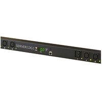 24 Port Switched PDU | 21 IEC C13 & 3 IEC C16 Outputs | 32A Max Current | Rack Mountable | by SERVEREDGE