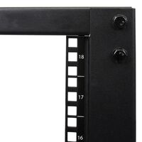 18RU 4 Post Open Frame Rack | Adjustable Depth | Unassembled | by SERVEREDGE
