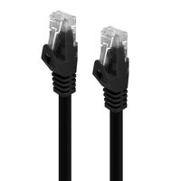 CAT6 Network Cable 2m Black | 50-Micron Gold-Plated Connectors | Snagless Design | by SERVEREDGE
