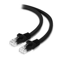 CAT6 Network Cable 2m Black | 50-Micron Gold-Plated Connectors | Snagless Design | by SERVEREDGE