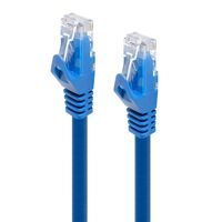 CAT6 Network Cable 0.5m Blue | 50-Micron Gold-Plated Connectors | Snagless Design | by SERVEREDGE
