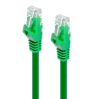 CAT6 Network Cable 3m Green | 50-Micron Gold-Plated Connectors | Snagless Design | by SERVEREDGE