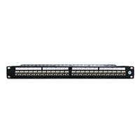 24 Port Shielded Cat6A Patch Panel | 10 Gigabit Support | Nickel Plated for Grounding | by SERVEREDGE