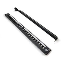 24 Port Shielded Cat6A Patch Panel | 10 Gigabit Support | Nickel Plated for Grounding | by SERVEREDGE