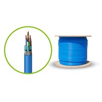 CAT6A Network Cable 305m | SFTP Shielded | Solid 23AWG | LSZH Blue | by SERVEREDGE