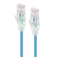 5m Blue Ultra Slim Cat6 Network Cable | 28AWG | 50u Gold Plated Connectors | UTP Design | by SERVEREDGE