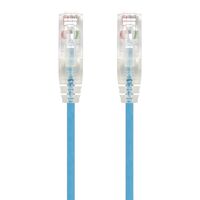2m Blue Ultra Slim Cat6 Network Cable | 28AWG | 50u Gold Plated Connectors | Flexible Design | by SERVEREDGE