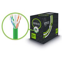 CAT6 Network Cable 305m | UTP Solid Copper | PVC Jacket | Green | by SERVEREDGE