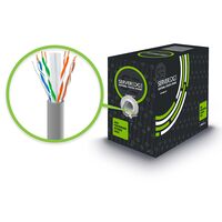 CAT6 Network Cable 305m | UTP Solid Copper | PVC Jacket | Grey | by SERVEREDGE