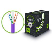 CAT6 Network Cable 305m | UTP Solid Copper | PVC Jacket | Purple | by SERVEREDGE