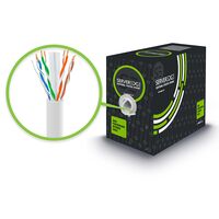 CAT6 Network Cable 305m | UTP Solid 23AWG | PVC Jacket | White | by SERVEREDGE