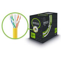 CAT6 Network Cable 305m | UTP Solid Copper | PVC Jacket | Yellow | by SERVEREDGE