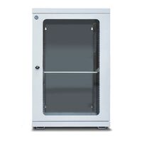 18RU Wall Mount Cabinet | Fully Assembled Hinged Frame | Steel Construction | Grey Finish | by SERVEREDGE
