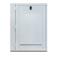 18RU Wall Mount Cabinet | Fully Assembled Hinged Frame | Steel Construction | Grey Finish | by SERVEREDGE