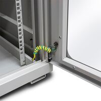 18RU Wall Mount Cabinet | Fully Assembled Hinged Frame | Steel Construction | Grey Finish | by SERVEREDGE