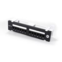 12 Port CAT6 Surface Mount Patch Panel | UTP | High-Speed Data Transmission | Durable Design | by SERVEREDGE