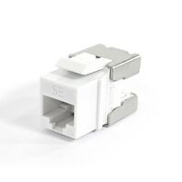 Universal Cat6A UTP RJ45 Modular Keystone Jack | Quick Tool Installation | 10 Gbps Data Rate | by SERVEREDGE