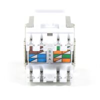 Universal Cat6A STP RJ45 Modular Keystone Jack | 10 Gbps Support | Easy Installation | by SERVEREDGE