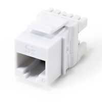 Serveredge Universal Cat6 UTP RJ45 Modular Keystone Jack | ISO/IEC Compliant | UL 94V-O Fire Rated | @Pack of 10 | by SERVEREDGE