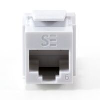 Serveredge Universal Cat6 UTP RJ45 Modular Keystone Jack | ISO/IEC Compliant | UL 94V-O Fire Rated | @Pack of 10 | by SERVEREDGE