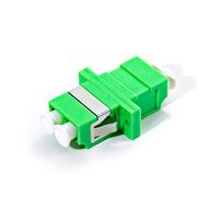 LCA/F to LCA/F Single Mode Duplex OS2 Fibre Adapter | Low Insertion Loss | Durable Green Housing | by SERVEREDGE