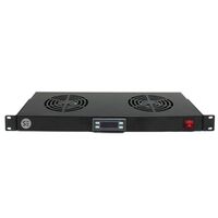 Serveredge 2 Way Fan Kit | 1RU Rack Mountable | Thermostat Included | Enhanced Airflow | by SERVEREDGE