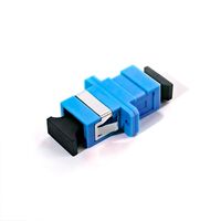 SC/F to SC/F Single Mode Simplex OS2 Fibre Adapter | Blue Housing | Low Insertion Loss | by SERVEREDGE