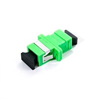 SCA/F to SCA/F Single Mode Simplex OS2 Fibre Adapter | Low Loss Connection | Durable Green Housing | by SERVEREDGE