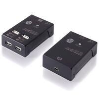 USB 2.0 4-Port Rangeboost Ethernet Extender | 50m Extension | Plug and Play | by SERVEREDGE