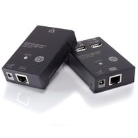 USB 2.0 4-Port Rangeboost Ethernet Extender | 50m Extension | Plug and Play | by SERVEREDGE