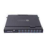 16-Port 19inch LCD KVM Switch | PS/2 & USB Support | Includes 16 Custom KVM Cables | by SERVEREDGE