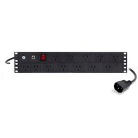 12 Port PDU Rack Mount Power Distribution Unit | 3 Pin AUS GPO Outputs | Metal Alloy Casing | Vertical & Horizontal Mounting | by SERVEREDGE