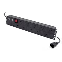 12 Port PDU Rack Mount Power Distribution Unit | 3 Pin AUS GPO Outputs | Metal Alloy Casing | Vertical & Horizontal Mounting | by SERVEREDGE