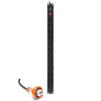 12 Port Vertical PDU | 3 Pin Australian GPO | Overload Protection | Space-Saving Design | by SERVEREDGE