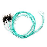 Serveredge ST Pigtail Multimode OM3 | 2 Meters Length | 6 Fibres | Aqua Jacket | by SERVEREDGE