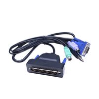1-Port 19inch LCD KVM Switch | PS/2 & USB Compatibility | VGA Interface | by SERVEREDGE