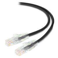 Ultra Slim Cat6 Network Cable | 0.50m Length | 28AWG Copper | 50u Gold Plated Connectors | by SERVEREDGE