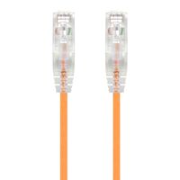 2m Orange Ultra Slim Cat6 Network Cable | 28AWG | 50u Gold Plated Connectors | Flexible Design | by SERVEREDGE